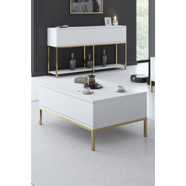 Salontafel Lord Wit/Goud