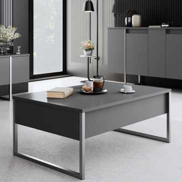Salontafel Luxe Antraciet/Zilver