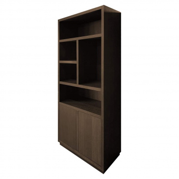 Richmond Boekenkast Oakura 2-Deurs Bruin Links