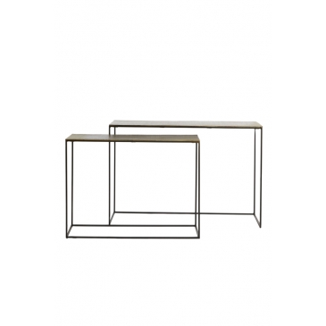 Light & Living Sidetable Zayn Set van 2 Antiek Brons