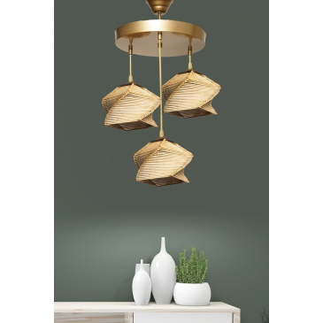 Hanglamp Eyice 3-Lichts Naturel