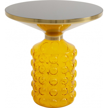 Kare Design Bijzettafel Lola Geel Ø50cm