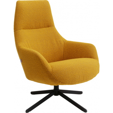 Kare Design Draaifauteuil Mimi Geel