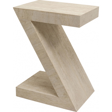 Kare Design Bijzettafel Luxury Z Travertin
