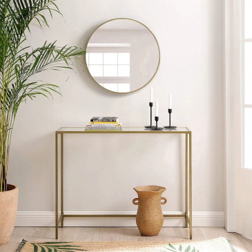 Sidetable Canvas Goud 100cm