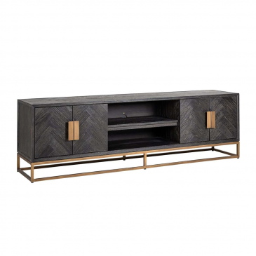 Richmond TV-meubel Blackbone Brass 4-Deuren 200cm
