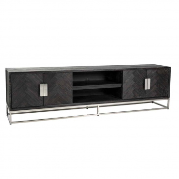 Richmond TV-meubel Blackbone Zilver 4-Deuren 220cm