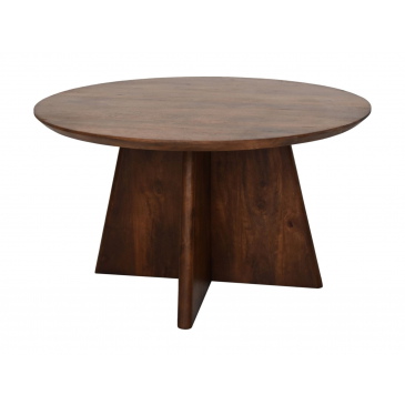 HSM Collection Salontafel Kruispoot Mango Bruin Ø80cm