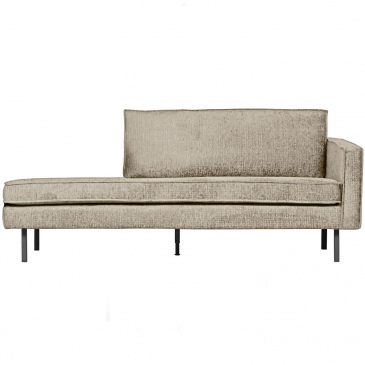 Woood Daybed Rodeo Rechts Velvet Greige