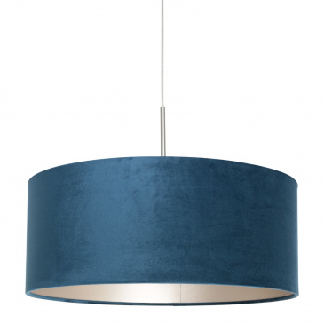 Steinhauer Hanglamp Sparkled Light Grijs Velours Blauw