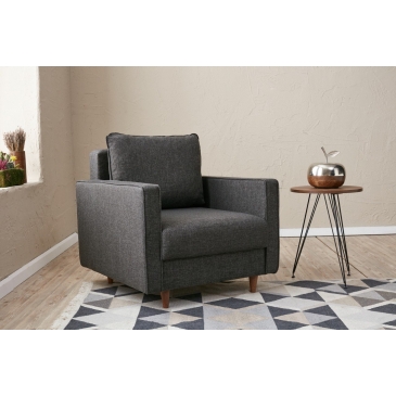 Fauteuil Eva Antraciet