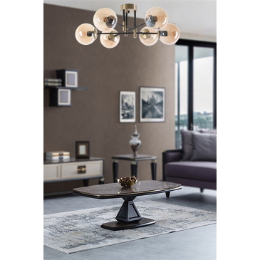 Hanglamp Dolunay Metaal Koper 6-Lichts