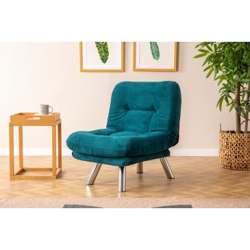 Slaapfauteuil Misa Small Solo Petrol Groen