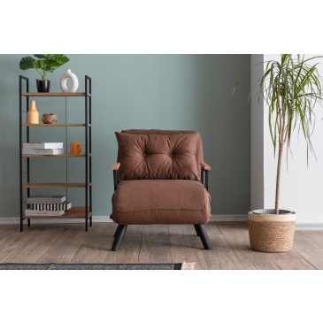 Slaapfauteuil Sando Single Lichtbruin