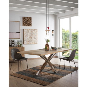 Kave Home Tafel Argo 160cm Natuurlijk Melamine