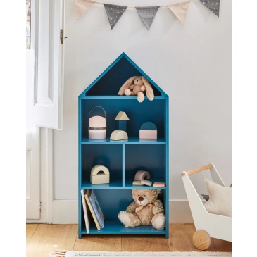 Kave Home Kinderspeelhuis Celeste Blauw Mdf 50x105cm