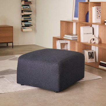 Kave Home Voetsteun Neom Blauw 75x64cm