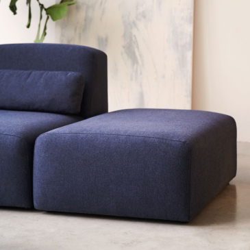 Kave Home Hocker Neom Terminal Blauw 75x89cm