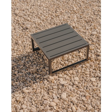 Kave Home Bijzettafel Comova Outdoor Zwart Aluminium 60x60cm