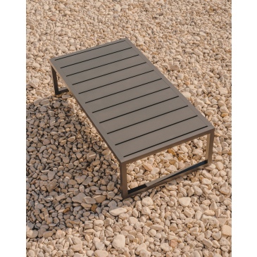 Kave Home Salontafel Comova Outdoor Groen Aluminium 60x114cm