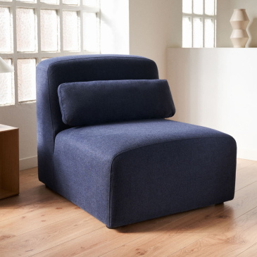 Kave Home Zitmodule Neom Blauw 75cm