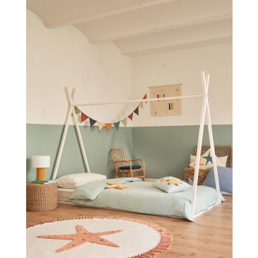 Kave Home Tipi Bed Maralis Wit 90x190cm