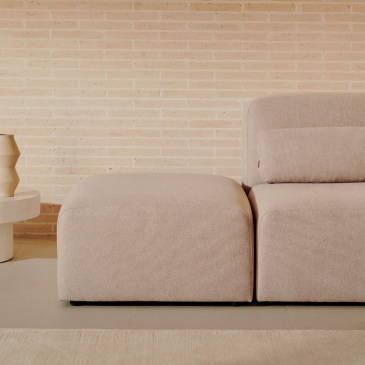 Kave Home Hocker Neom Terminal Beige 75x89cm