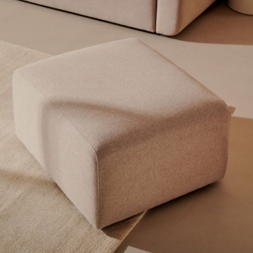 Kave Home Voetsteun Neom Beige 75x64cm
