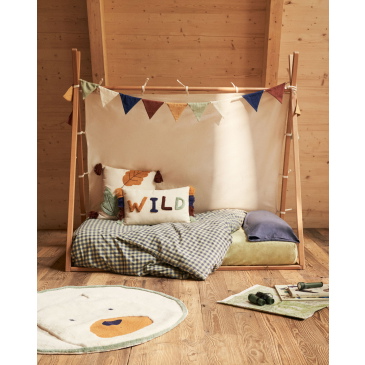 Kave Home Tipi Bed Maralis Naturel 70x140cm