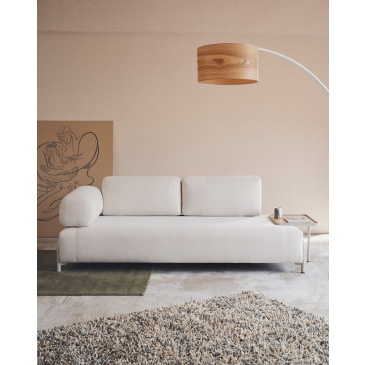 Kave Home Compo-armleuning Beige Chenille