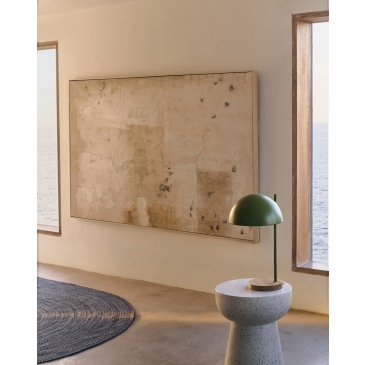 Kave Home Schilderij Abstract Silpa Taupe 200x120cm