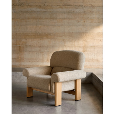 Kave Home Fauteuil Cabana Chenille Beige