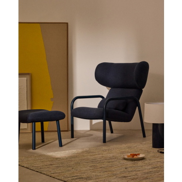 Kave Home Fauteuil Inari Donkerblauw
