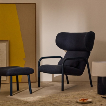 Kave Home Fauteuil Inari Donkerblauw