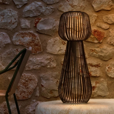 Kave Home Vloerlamp Reiba Groen op Zonne-Energie