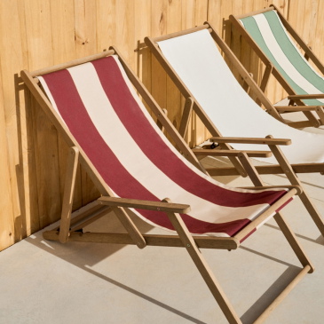 Kave Home Strandstoel Vilara Rood/Beige