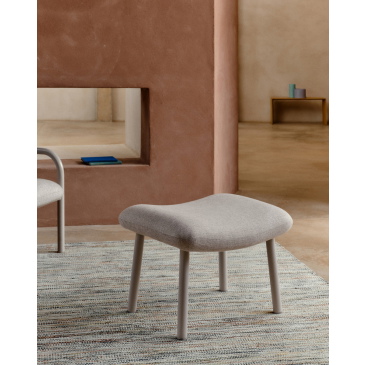 Kave Home Voetenbankje Inari Beige