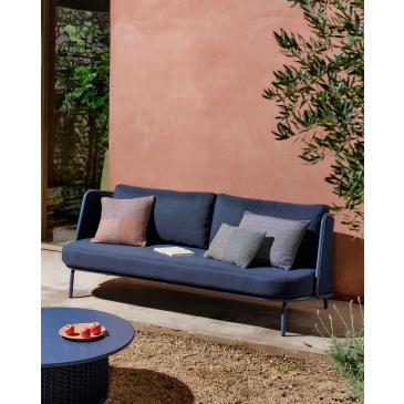 Kave Home Tuinbank Sedalis Blauw 3-Zits