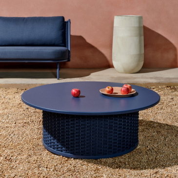 Kave Home Salontafel Sedalis Outdoor Blauw Ø99cm
