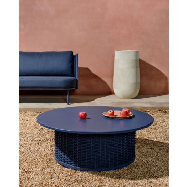 Kave Home Salontafel Sedalis Outdoor Blauw Ø99cm
