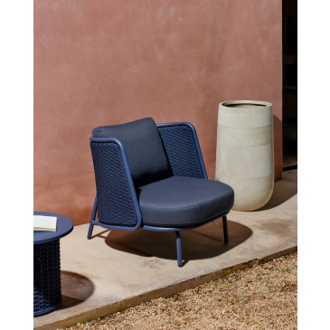 Kave Home Loungestoel Sedalis Blauw