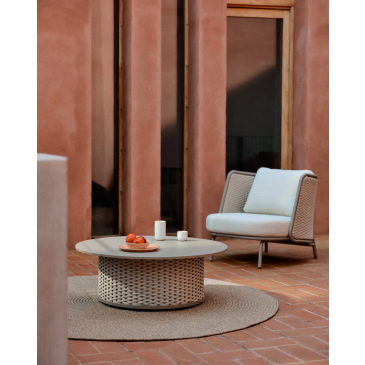 Kave Home Salontafel Sedalis Outdoor Taupe Ø99cm