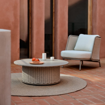 Kave Home Salontafel Sedalis Outdoor Taupe Ø99cm