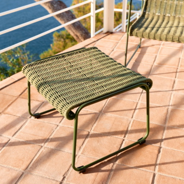 Kave Home Voetenbankje Maurina Outdoor Groen