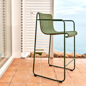 Kave Home Barstoel Maurina Outdoor Groen