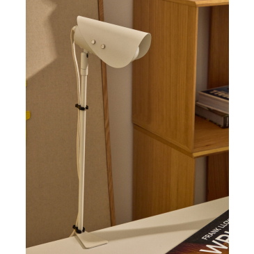 Kave Home Bureaulamp Jula Grijs met Klem