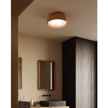 Kave Home Plafondlamp Xaviera Eiken Effect