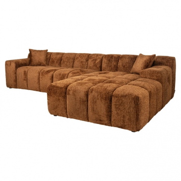 Richmond Sofa Cube 3-zits + Lounge Rechts be Lovely Cinnamon