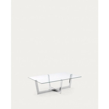 Kave Home Salontafel Plam Transparant Glas 120x70cm