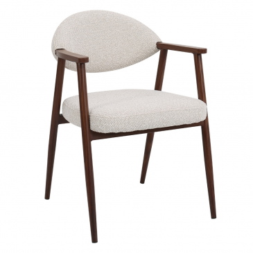 DÉJA Eetkamerstoel Karup Beige/Walnoot